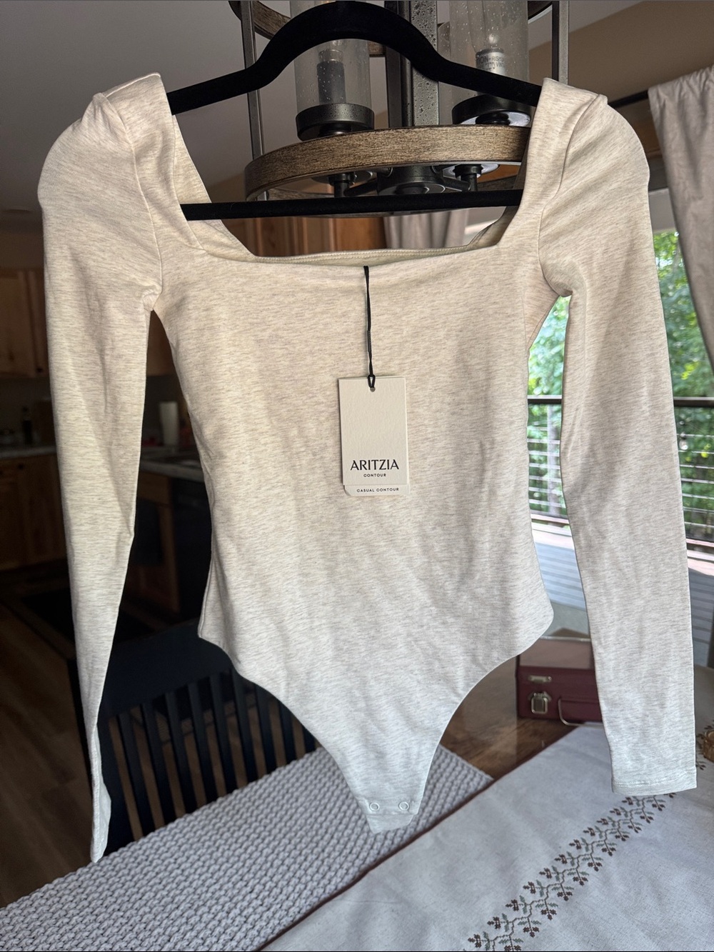 ARITZIA Contour Square neck bodysuit, size 2XS. NWT.